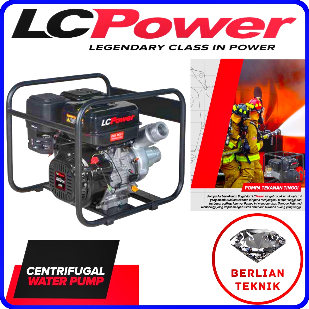 Mesin Pompa Air Bensin LC Power Tornado 16 / 3 Inch (G 460 F)