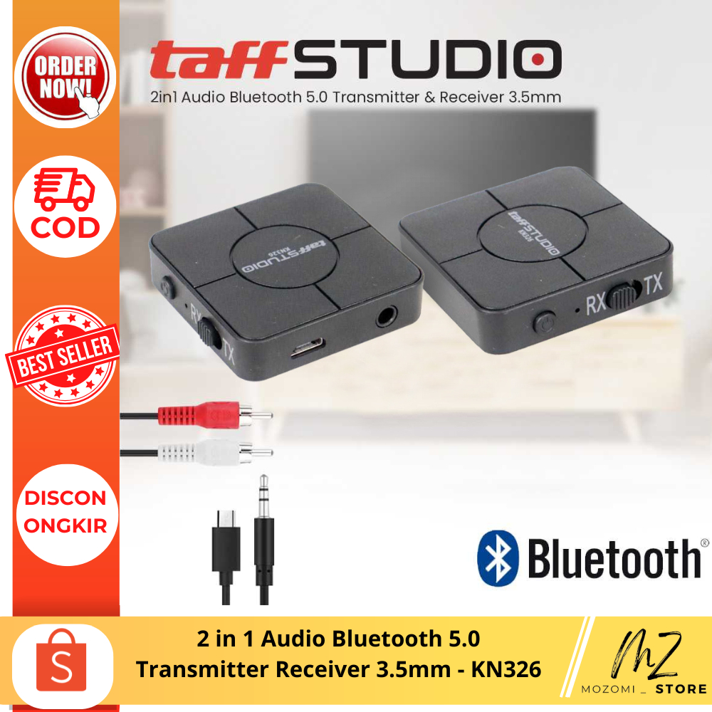 2 in 1 Audio Bluetooth 5.0 Transmitter Receiver 3.5mm /  Audio Bluetooth /  AV Receiver