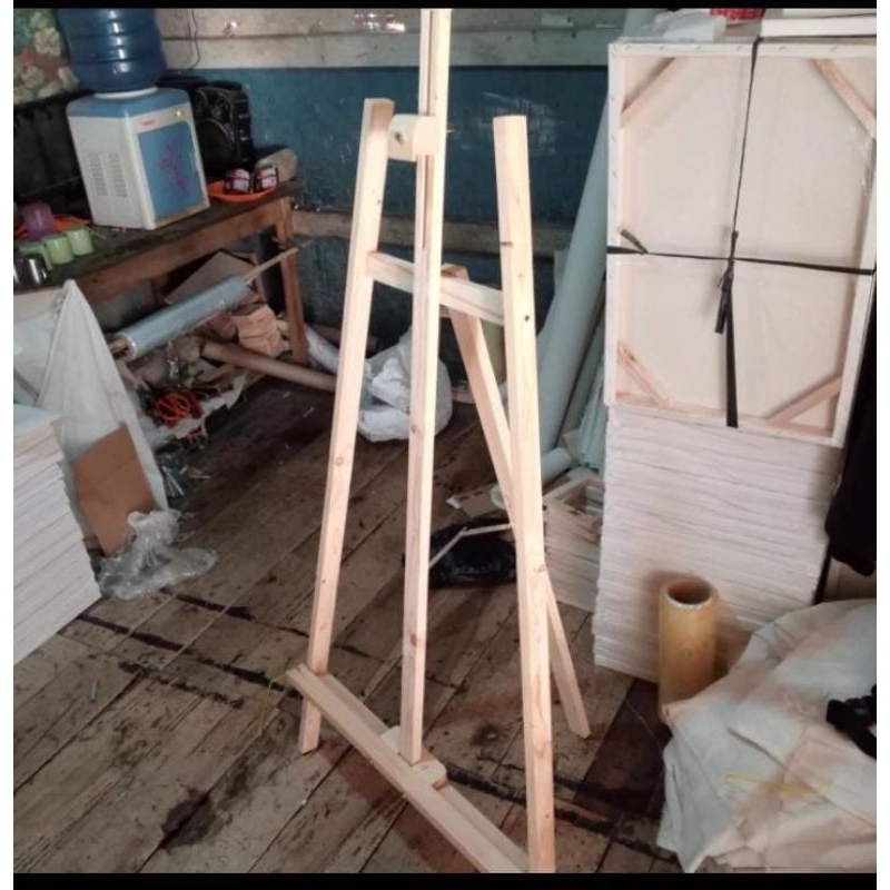 

Easel/stand lukis kayu besar