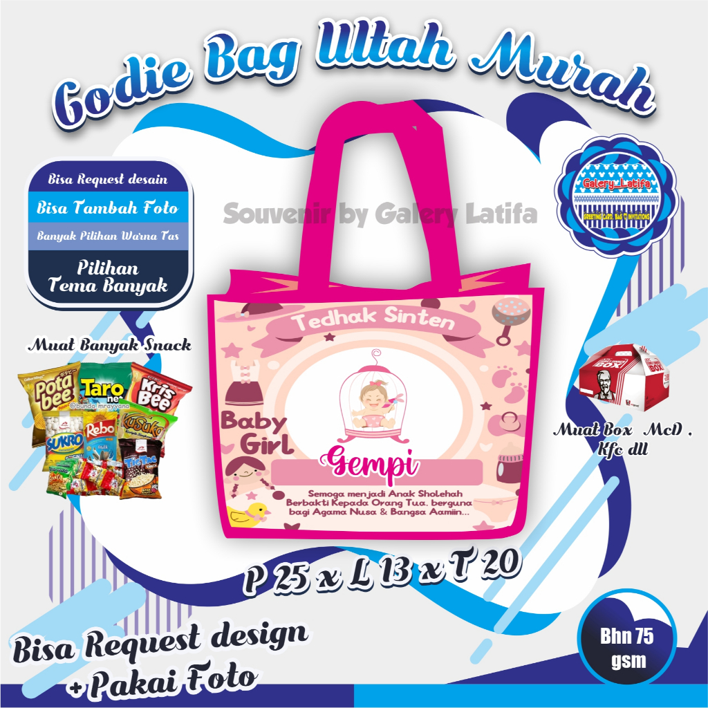 

GOODIE BAG ULANG TAHUN CUSTOM /TAS ULTAH MURAH/ TAS ULTAH LUCU BISA REQUEST FOTO DAN DESAIN SEMUA KARTUN BISA