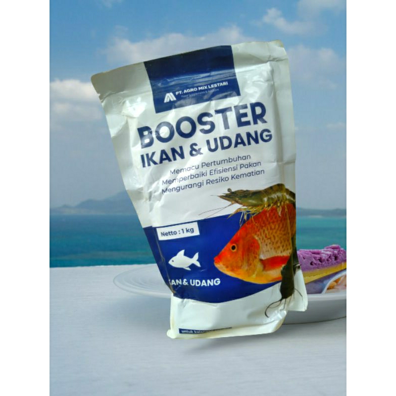 Imbuhan Pakan Pemacu Pertumbuhan di Budidaya Udang Vaname Windu BOOSTER IKAN UDANG 1 Kg