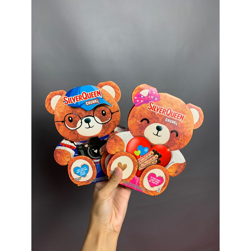 

RB Silverqueen Beruang Chunky Bar Cokelat 3x30gr Edisi Valentine / Silver Queen / Coklat Bear