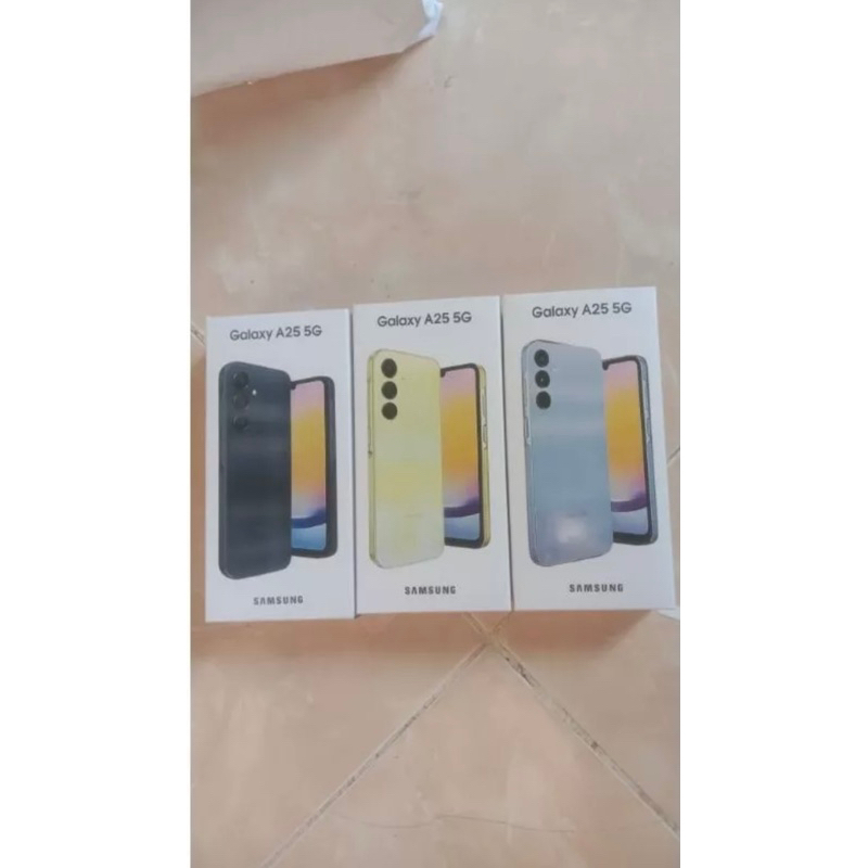 

dus box Samsung A25 5G ready semua warna free request sticker