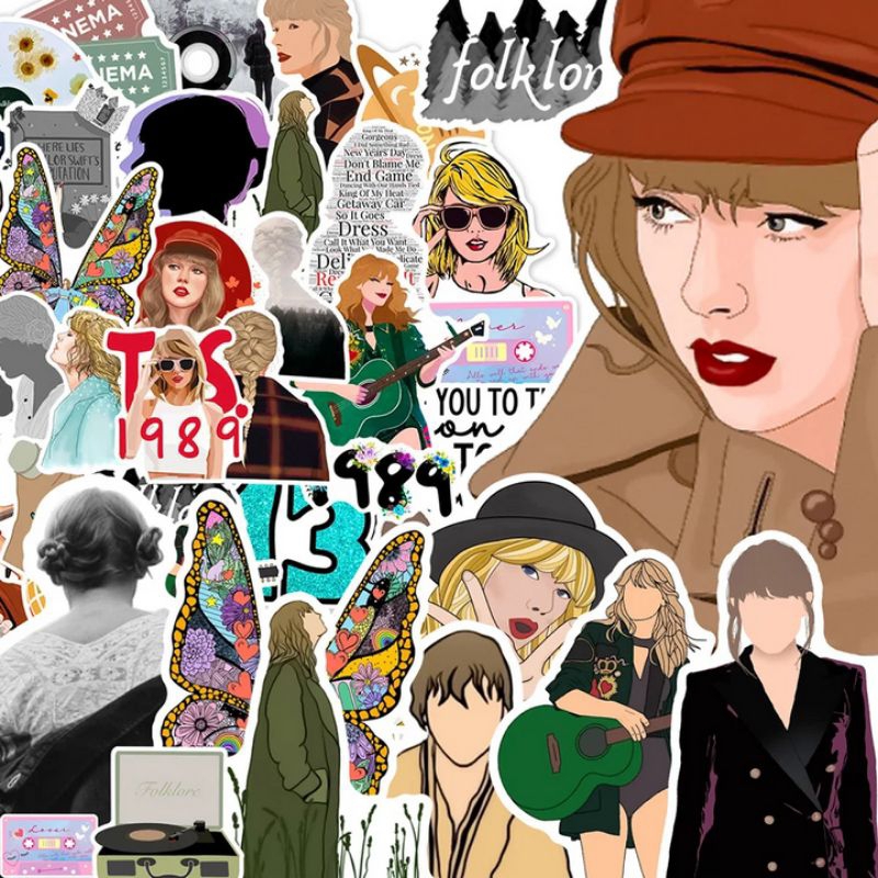

Stiker Taylor Swift Stiker Foto Pop Art TTS 1989