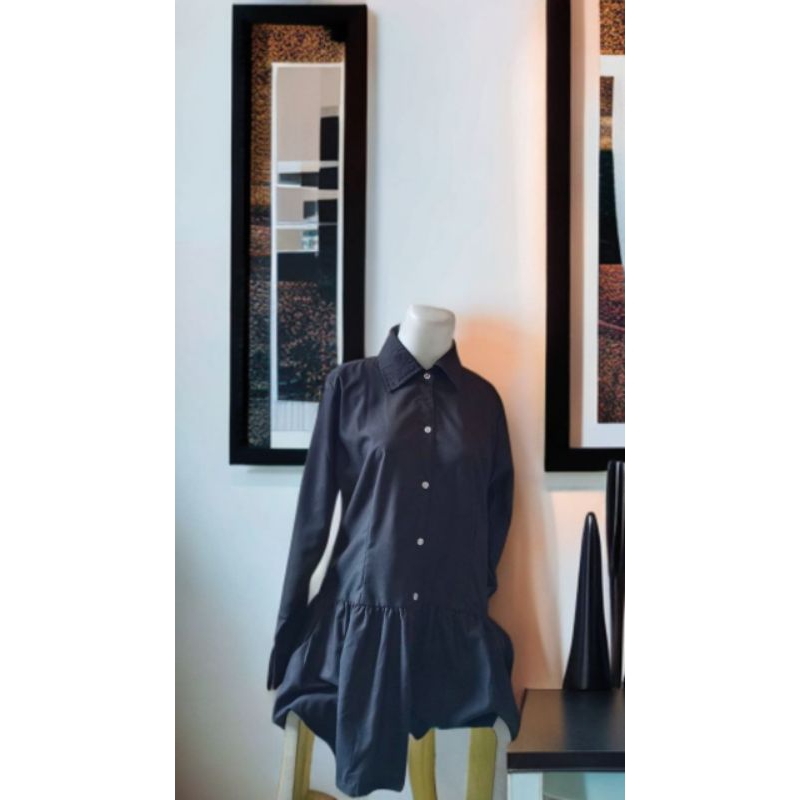 Promo Baju Atasan Blouse Hitam Polos Wanita Murah