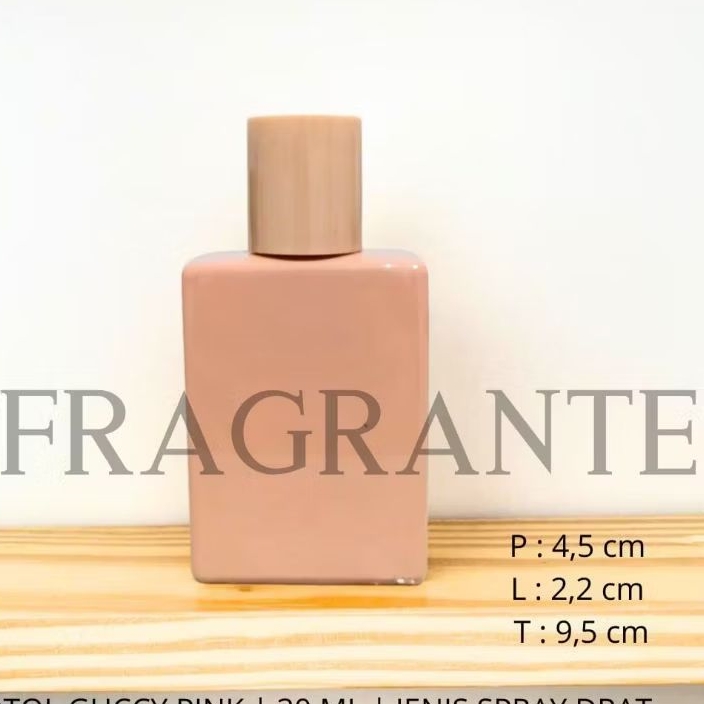 botol parfum guccy pink 30 ml semi press- botol parfum warna pink- botol parfum lucu- botol parfum u