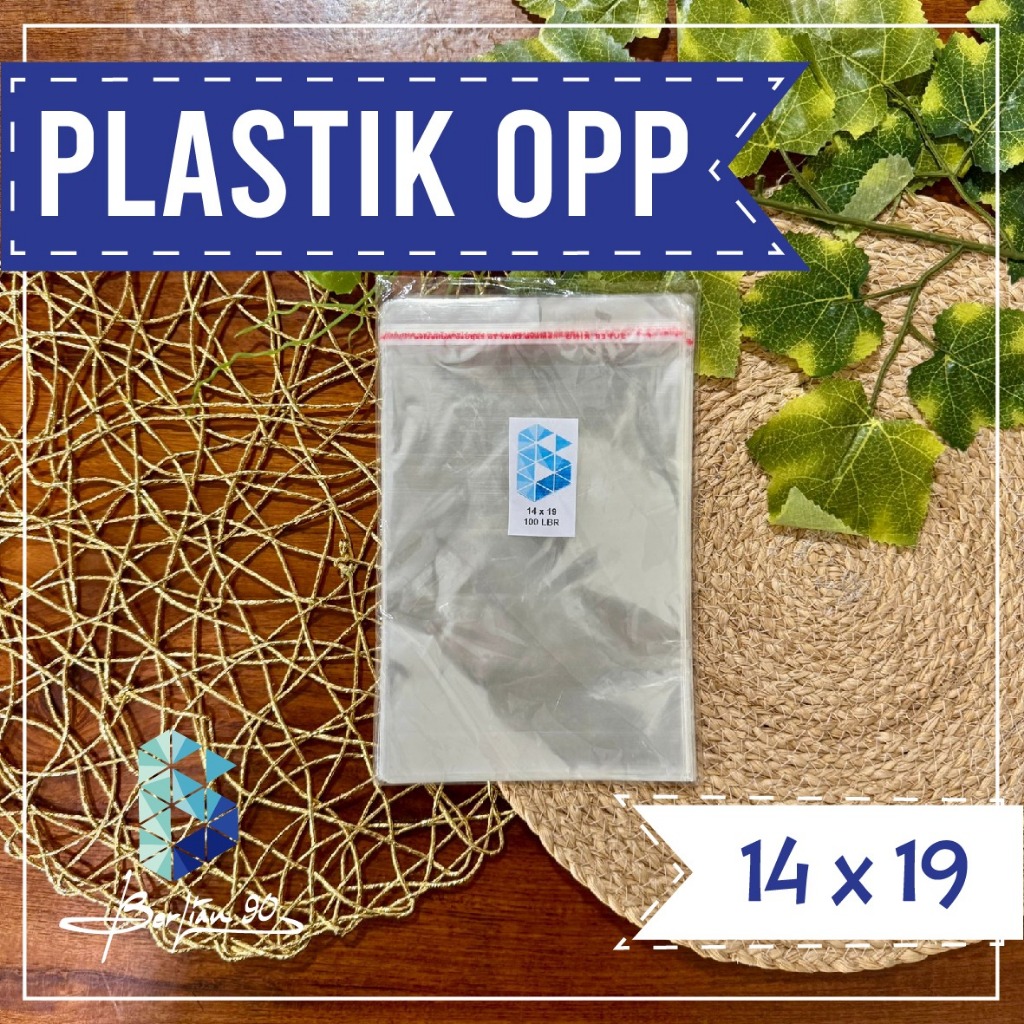 Plastik Opp 14 x 19 cm 18 Micron / Plastik Lem / Plastik Opp Seal
