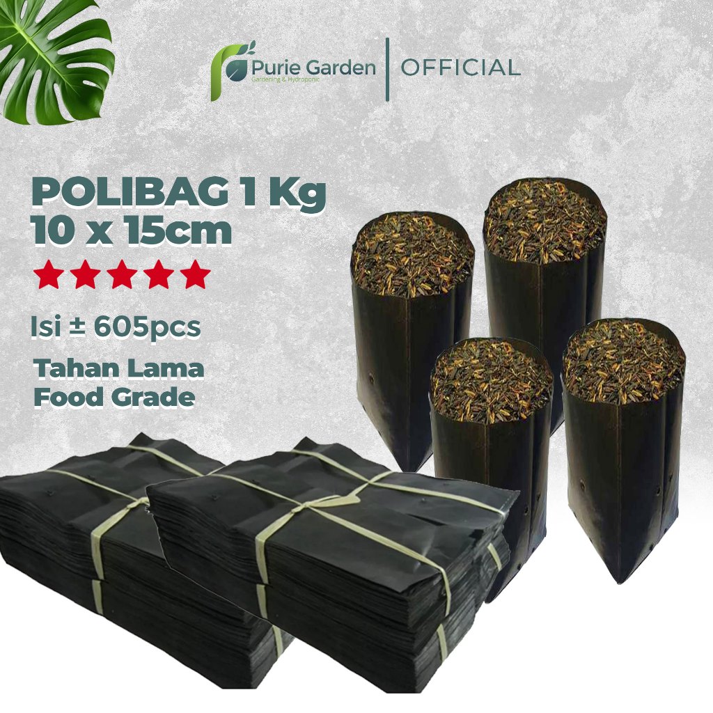 Polybag Polibag Tanaman 10x15 cm Kemasan Berat 1Kg PG SBY