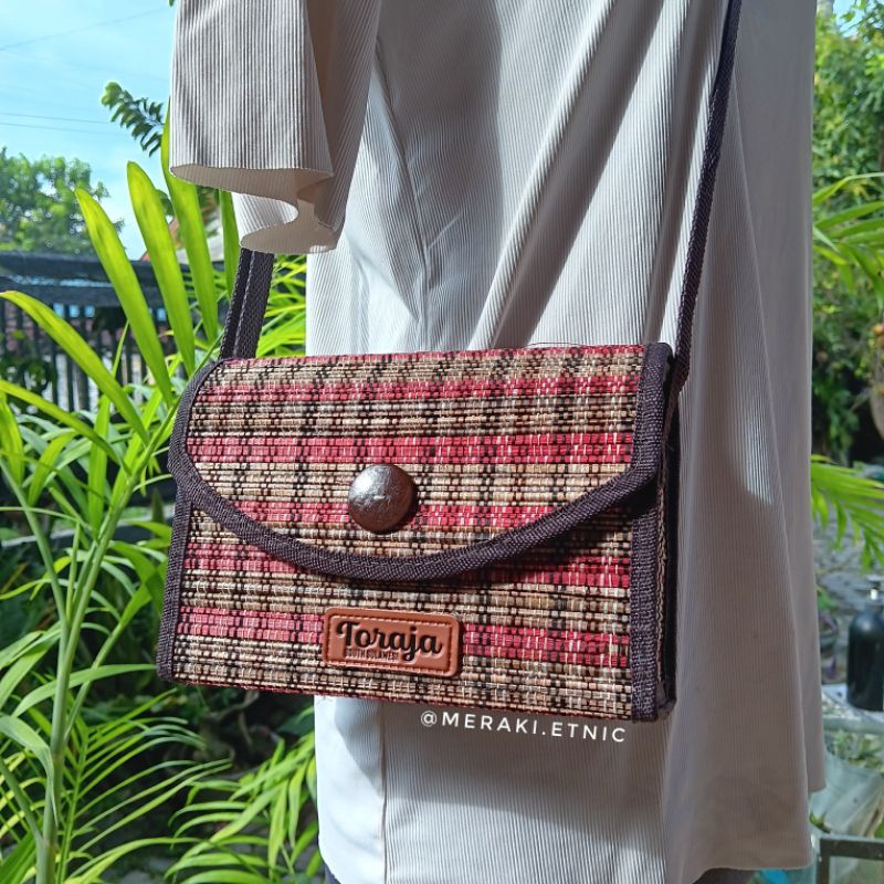 Tas Selempang Lidi Toraja Slingbag Toraja Tas Toraja