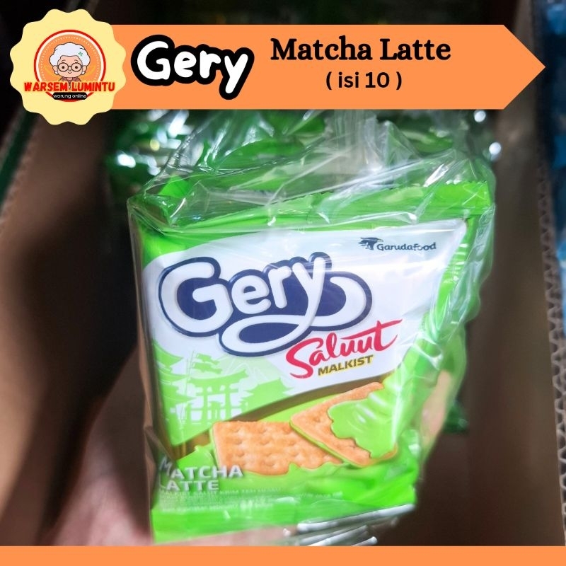 

Gery Saluut Malkist Matcha Latte (Isi 10)