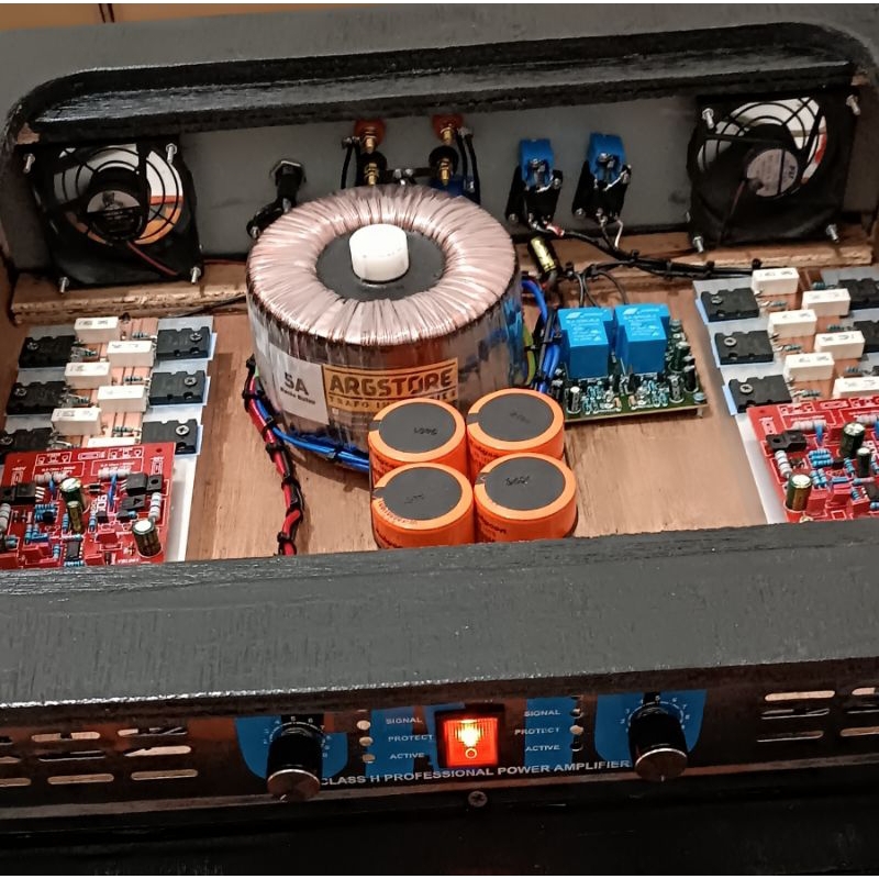 power rakitan 2 chanel 5 amper donat CT 45