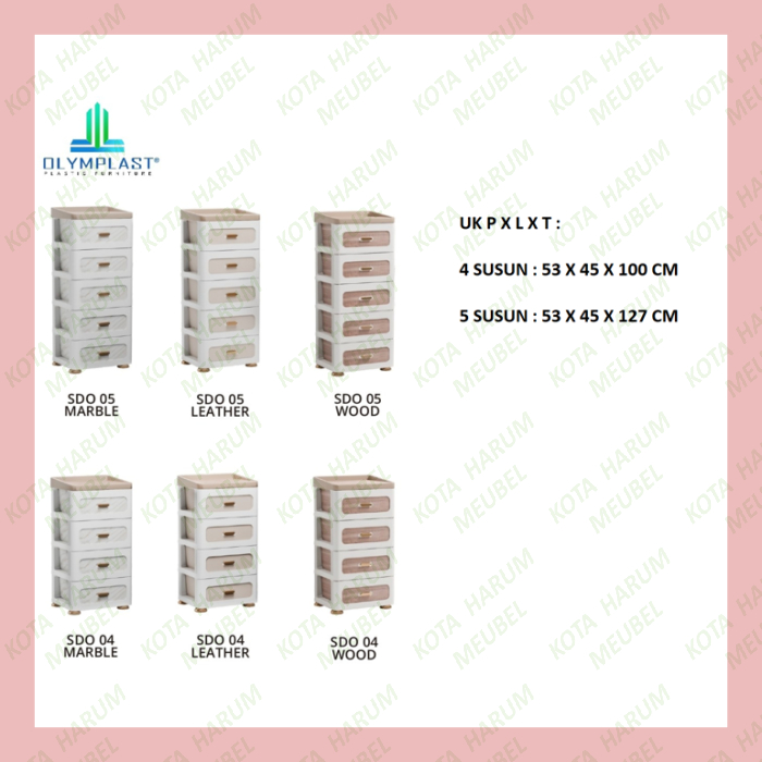 lemari kabinet plastik 4 laci 4 susun 5 laci 5 susun lemari plastik laci serbaguna laci plastik jumb