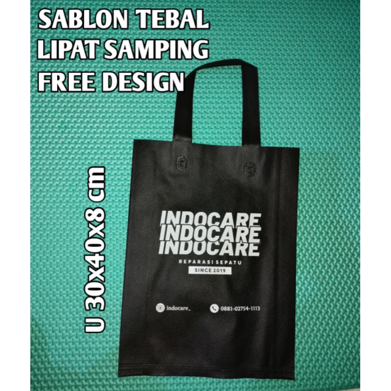 

Goodie custom sablon suka2 ukuran 30x10x8cm Tls lipat samping