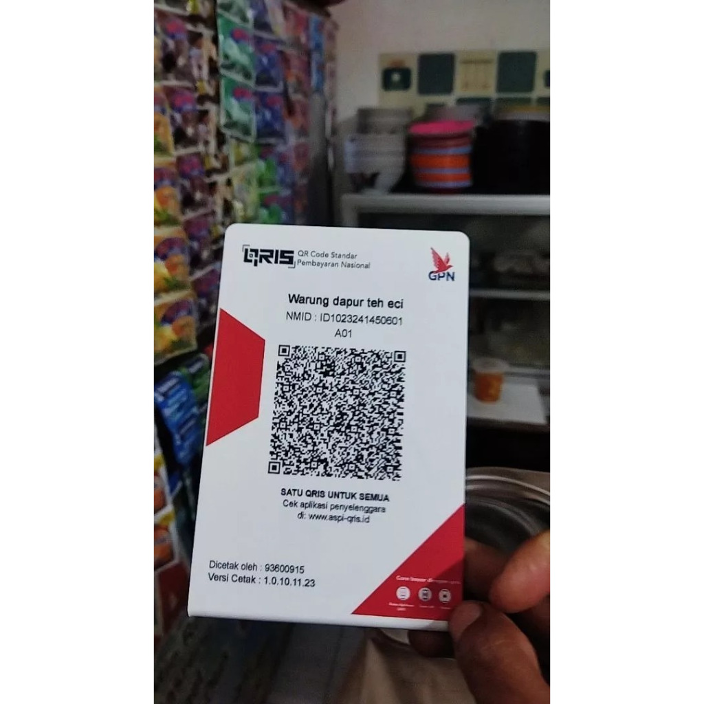 

QRIS BENTUK L MURAH UKURAN A5 DAN A6 PUTIH