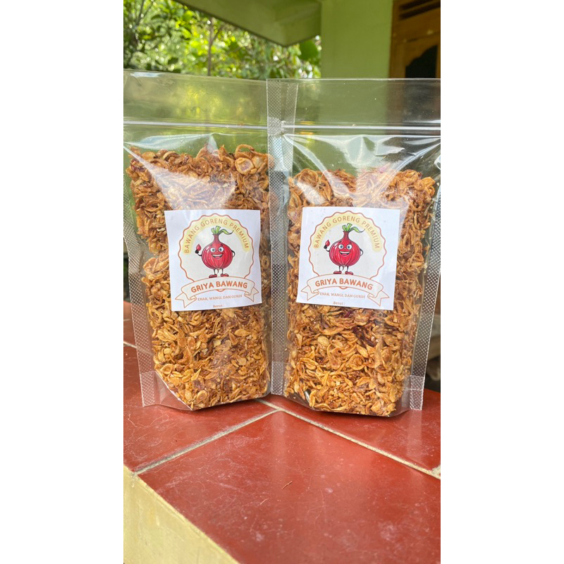 

Paket Hemat 2 Pouch Bawang Goreng Premium 200gr (100gr/pouch)