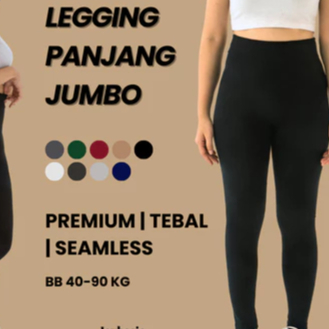 QH Legging Pendek 6/7 & Panjang Spandex Premium Super Soft Standar & Jumbo QIANA Shot Celana Ketat