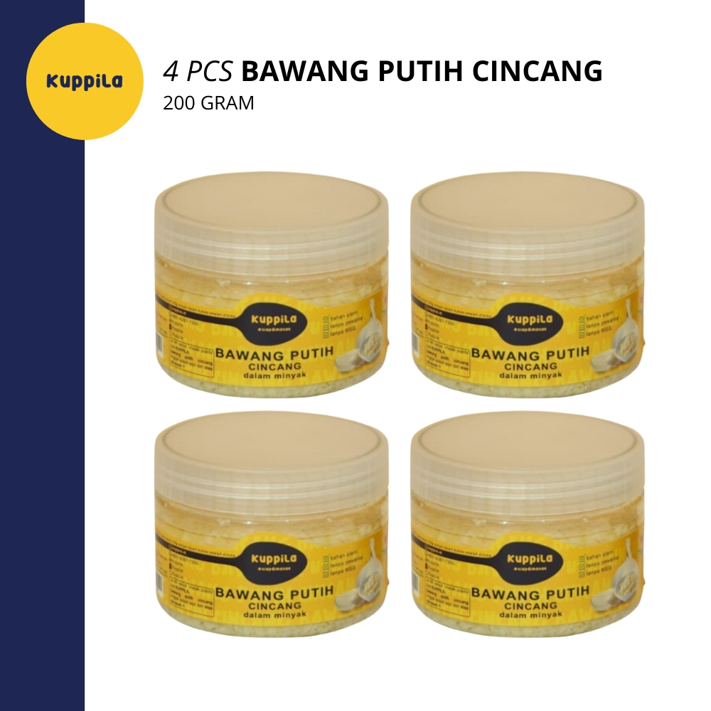 

KUPPILA - Bawang Putih Cincang - 4x200gr