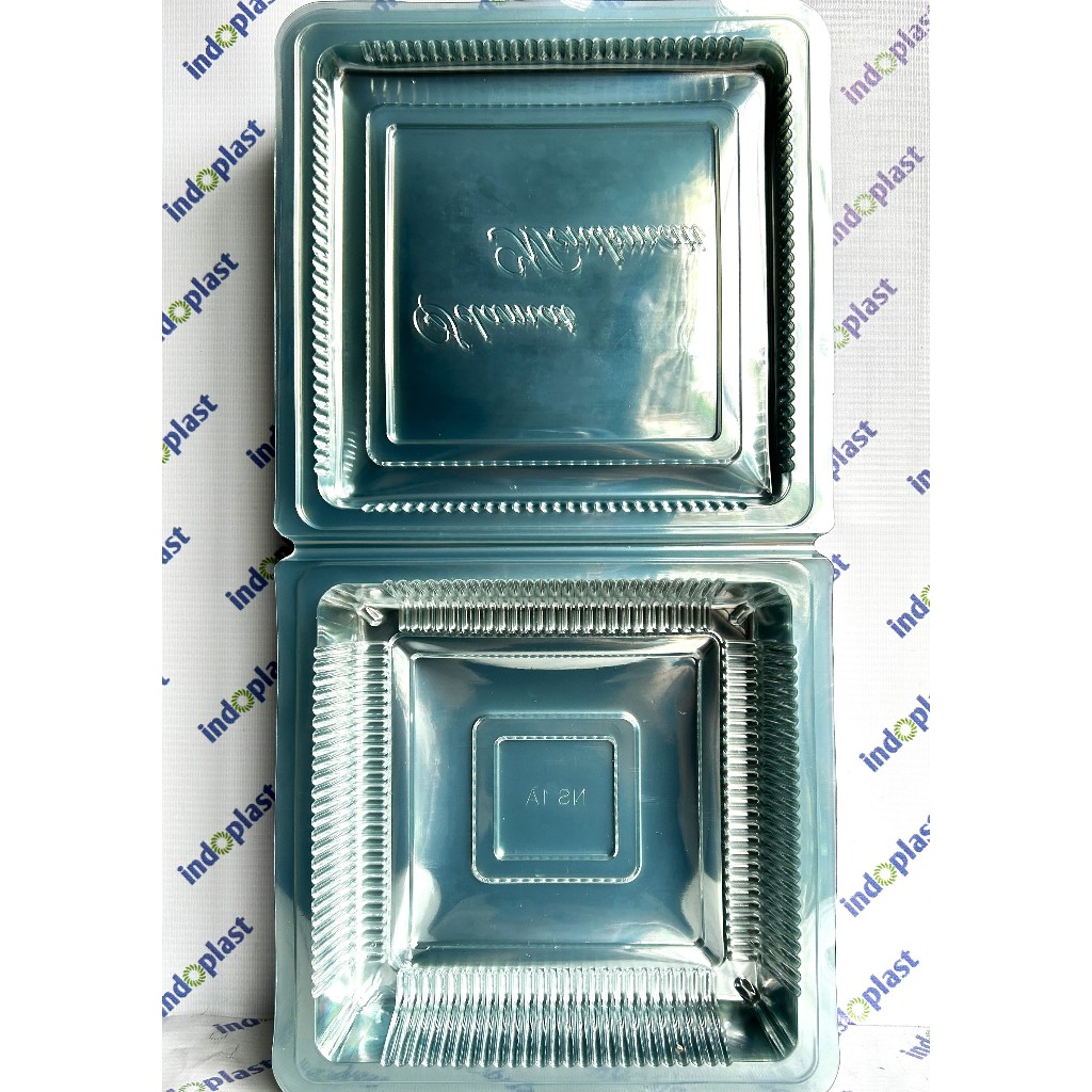 Plastik Mika Kue Ukuran 1a / Mika Kotak Makanan / Box Mika Kue Bolu / Tempat Kemasan makanan