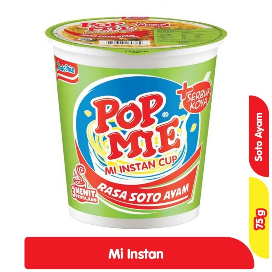 

Pop Mie mi instan cup rasa Soto Ayam