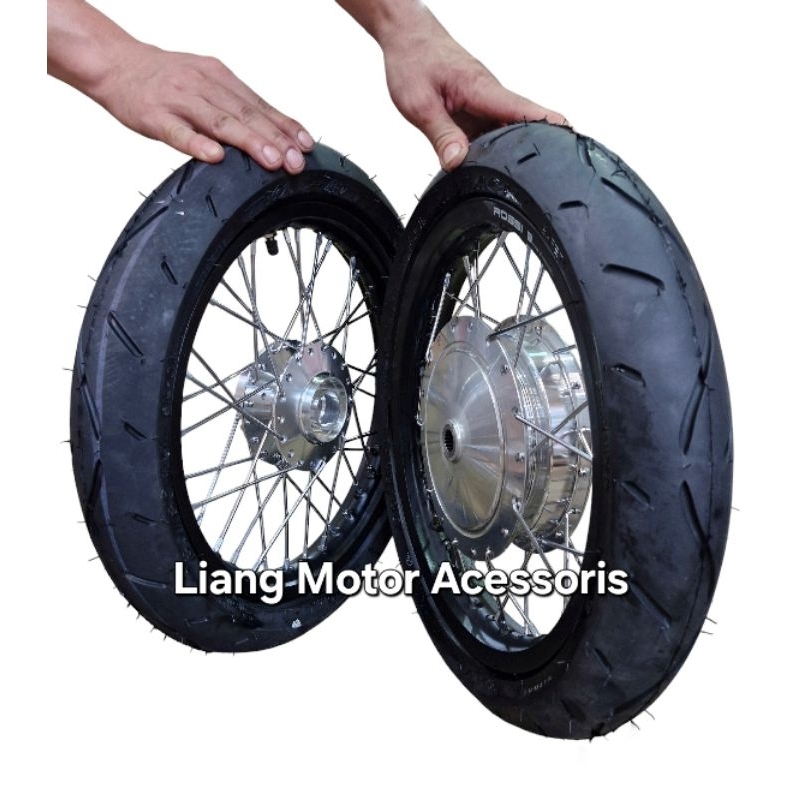PROMO Sepaket Velg Ring 14 Tromol Set Jari2 Plus Ban - Aerox/Nmax/Old/New/ADV/150/160/PCX150/160/Var
