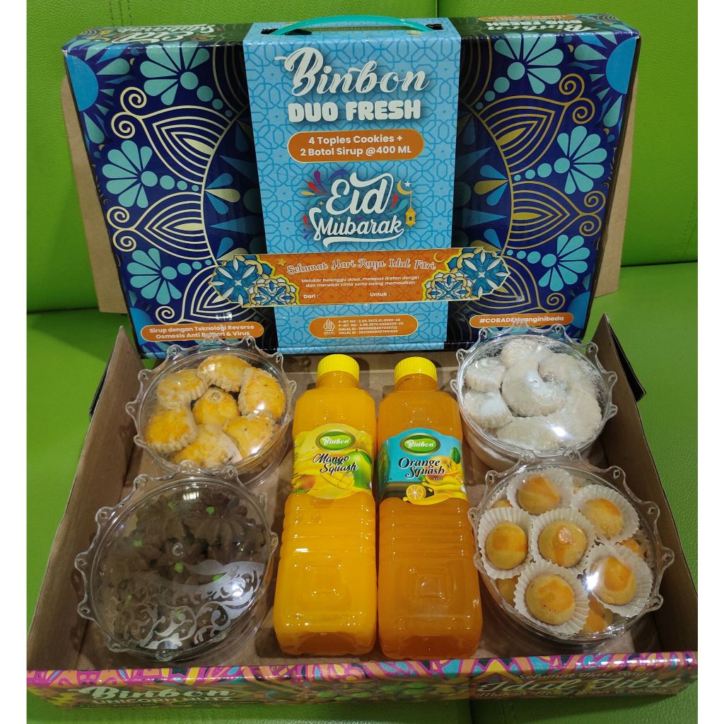 

BINBON DUO FRESH / HAMPERS LEBARAN / KUE KERING