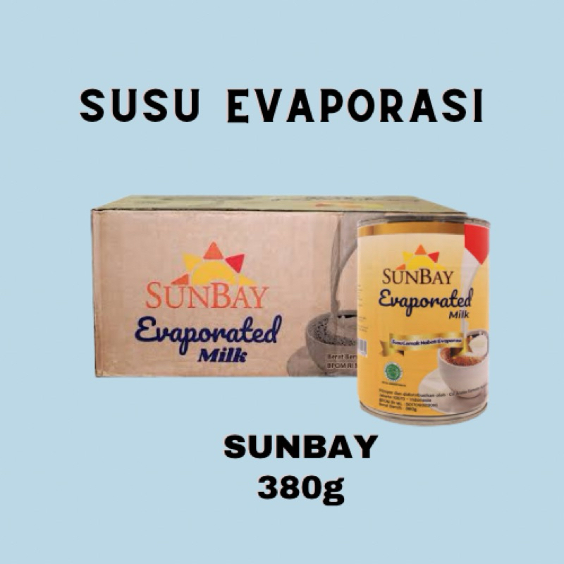 

Sunbay Evaporated Milk (Susu Evaporasi) - 380g