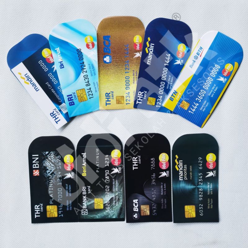 

Angpau Lebaran Motif Kartu ATM uk Kecil 1 Pak Isi (100 lembar) - Amplop Idul Fitri Karakter