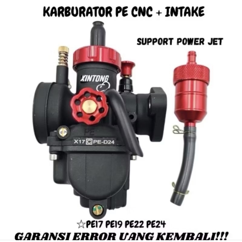 KARBURATOR KARBU PE INTAKE PE 17 19 22 24 26 28 PNP TIGER MEGAPRO OLD GL PRO GL MAX CB 100 ORIGINAL