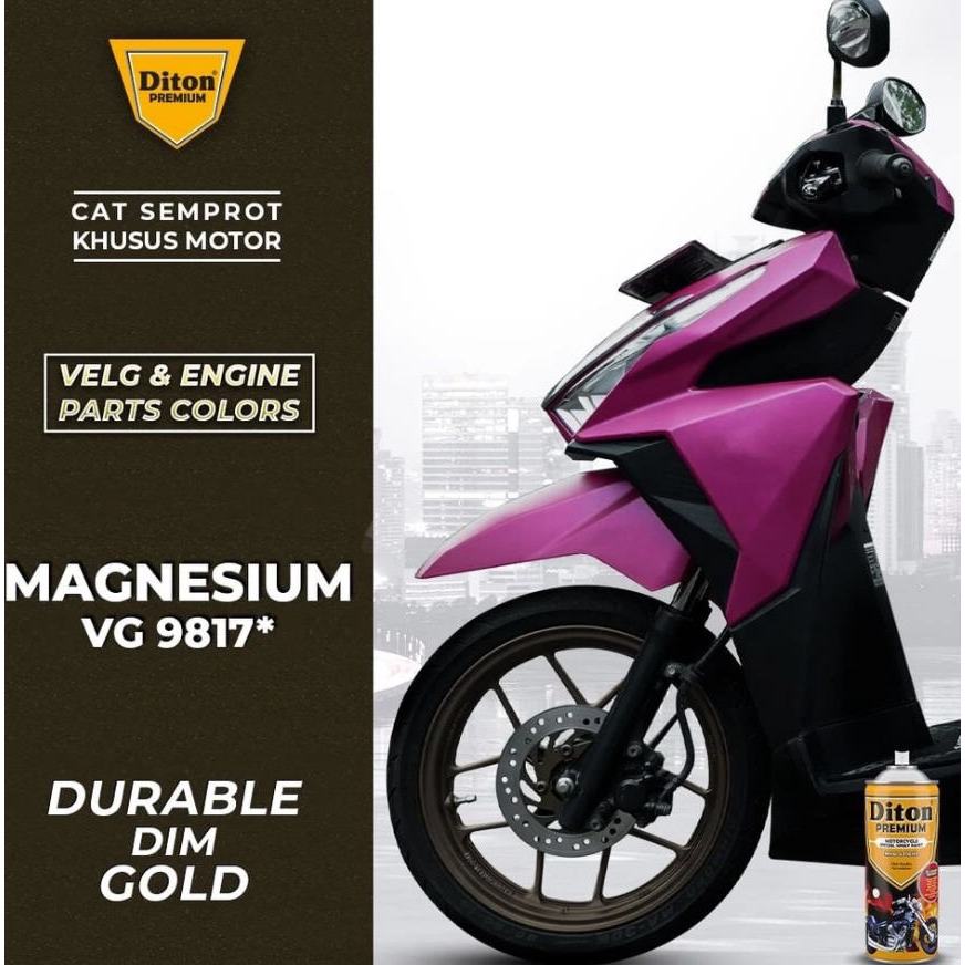 Cat Semprot DITON PREMIUM Velg & Engines Parts Colors - Magnesium VG 9817*