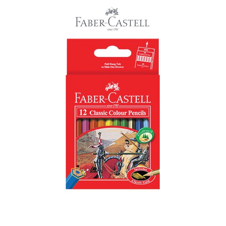 

PENSIL WARNA FABER-CASTELL CLASSIC | ISI 12 WARNA PENDEK DAN PANJANG - 12 Pendek