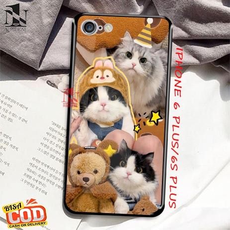 Casing Case Hp Glosy Iphone 6 plus/6s plus  [kucing] Aneka casing, case, kondom hp, custom case, cas