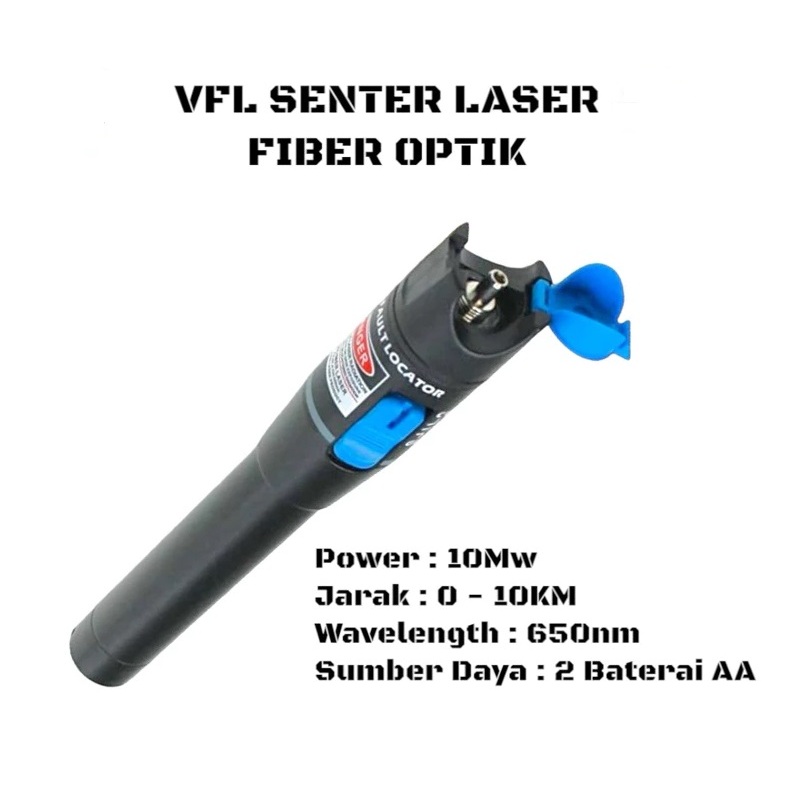 SENTER LASER KABEL FIBER OPTIK - VFL - VISUAL FAULT LOCATOR