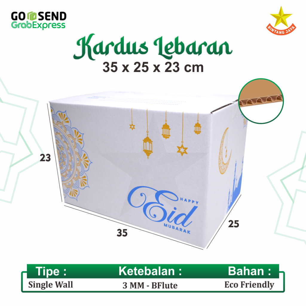 

Box Parcel 35x25x23 Cm / Box Eidul Fitri / Kardus Parcel Hari Raya Idul Fitri