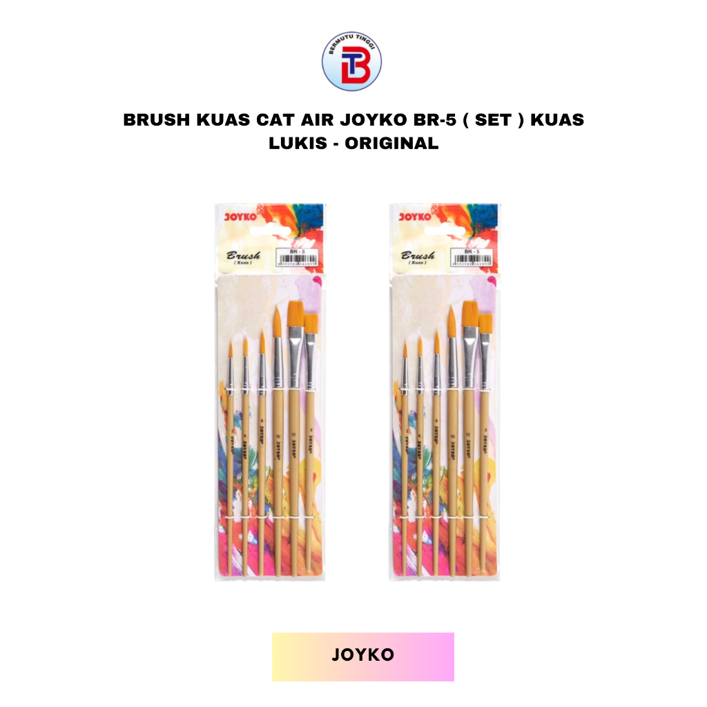 

Brush Kuas Cat Air JOYKO BR-5 ( SET ) Kuas Lukis - Original