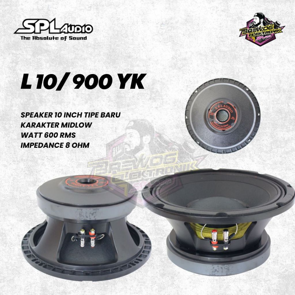 ORIGINAL PRODUK BREWOG SPL AUDIO 10 INCH L 10/900YK