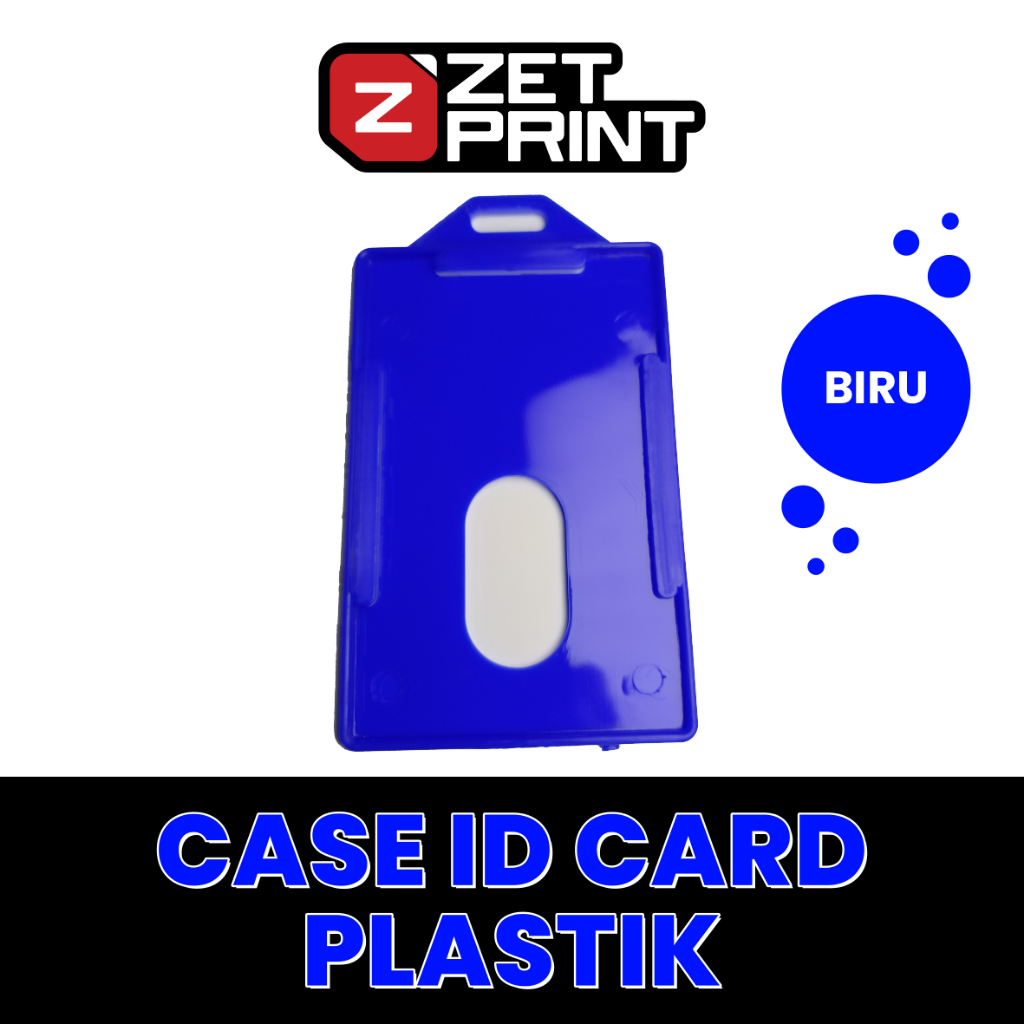 

Case Tempat Id Card Plastik Biru