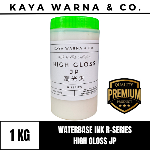 

Tinta Sablon Waterbase Ink HIGH GLOSS JP R-Series KAYA WARNA & CO. (1kg)