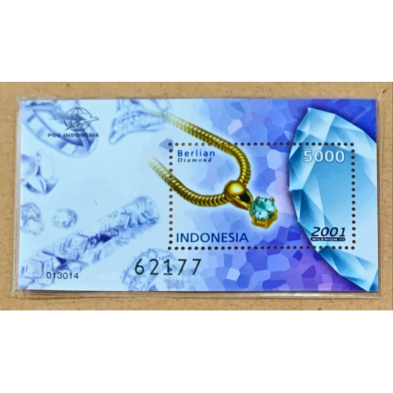 

PRANGKO INDONESIA 2001 SS BATU MULIA SERI - 5. MNH