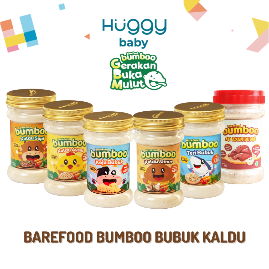 

Bumboo Kaldu Asli MPASI Ayam Sapi Jamur Keju Teri Ati Ayam Bubuk Tanpa MSG & Pengawet