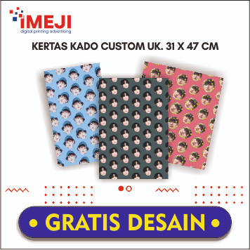 

IMEJI PRINTING - KERTAS KADO CUSTOM // WRAPPING PAPER CUSTOM // PAPER GIFT // UK. 31 X 47 CM