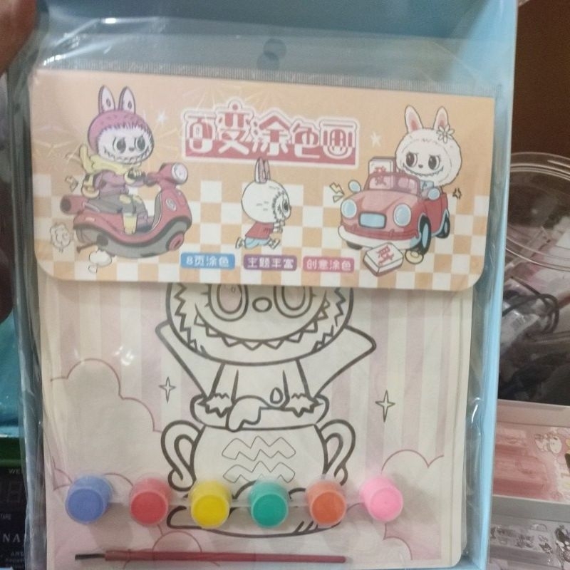 

1 BOX SET LUKIS LABUBU ISI 10