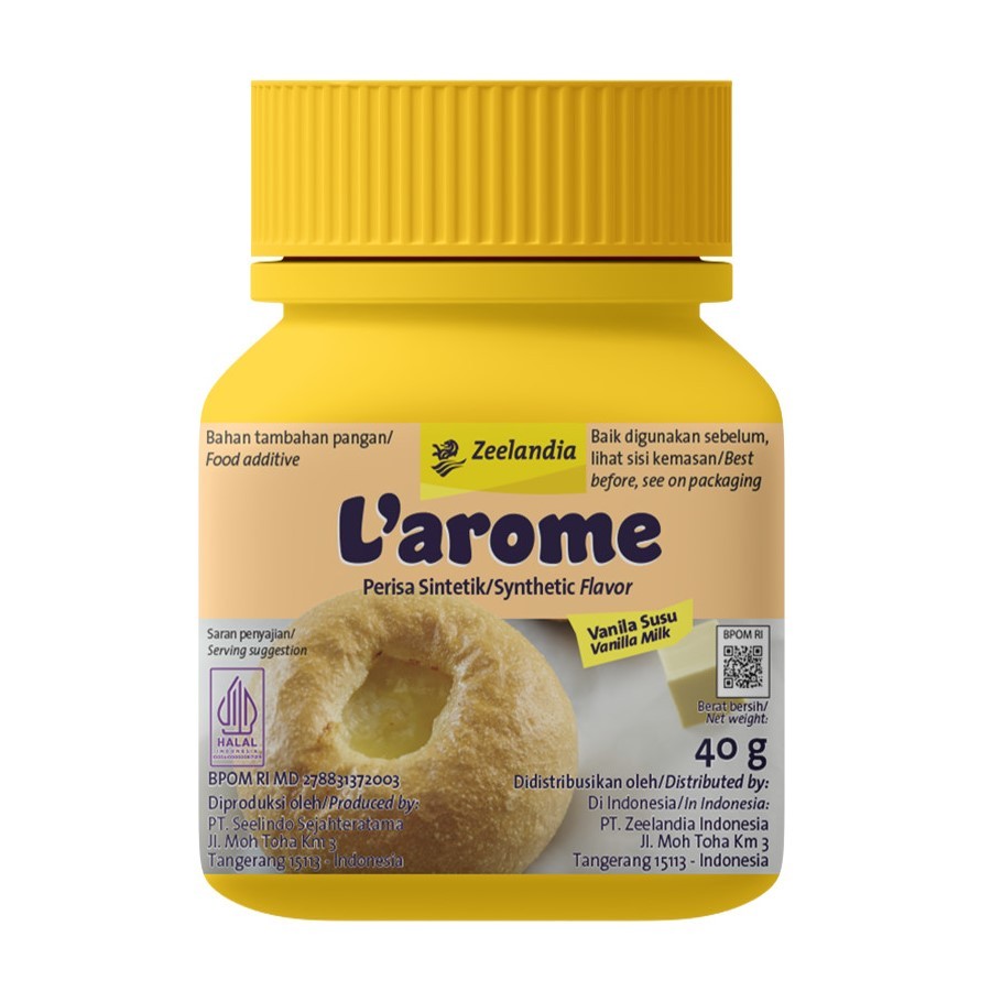 

L'arome Vanilla Susu 40gr – Larome Vanila Susu Perisa Powder 50 gr