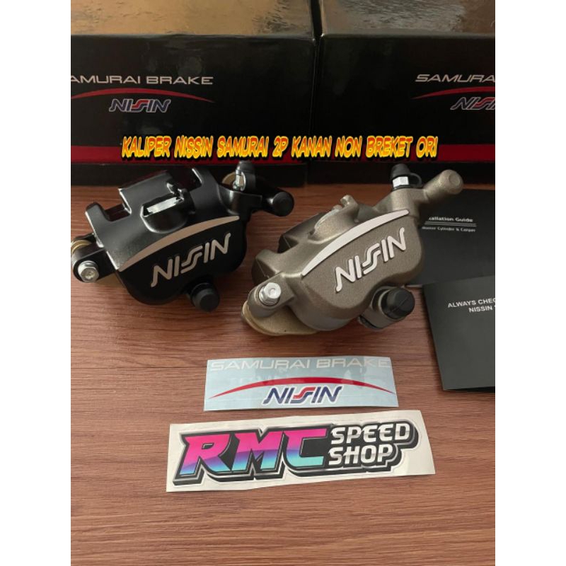 Kaliper Nissin samurai 2piston original kanan / Maliper Nissin samurai 2p ori non breket
