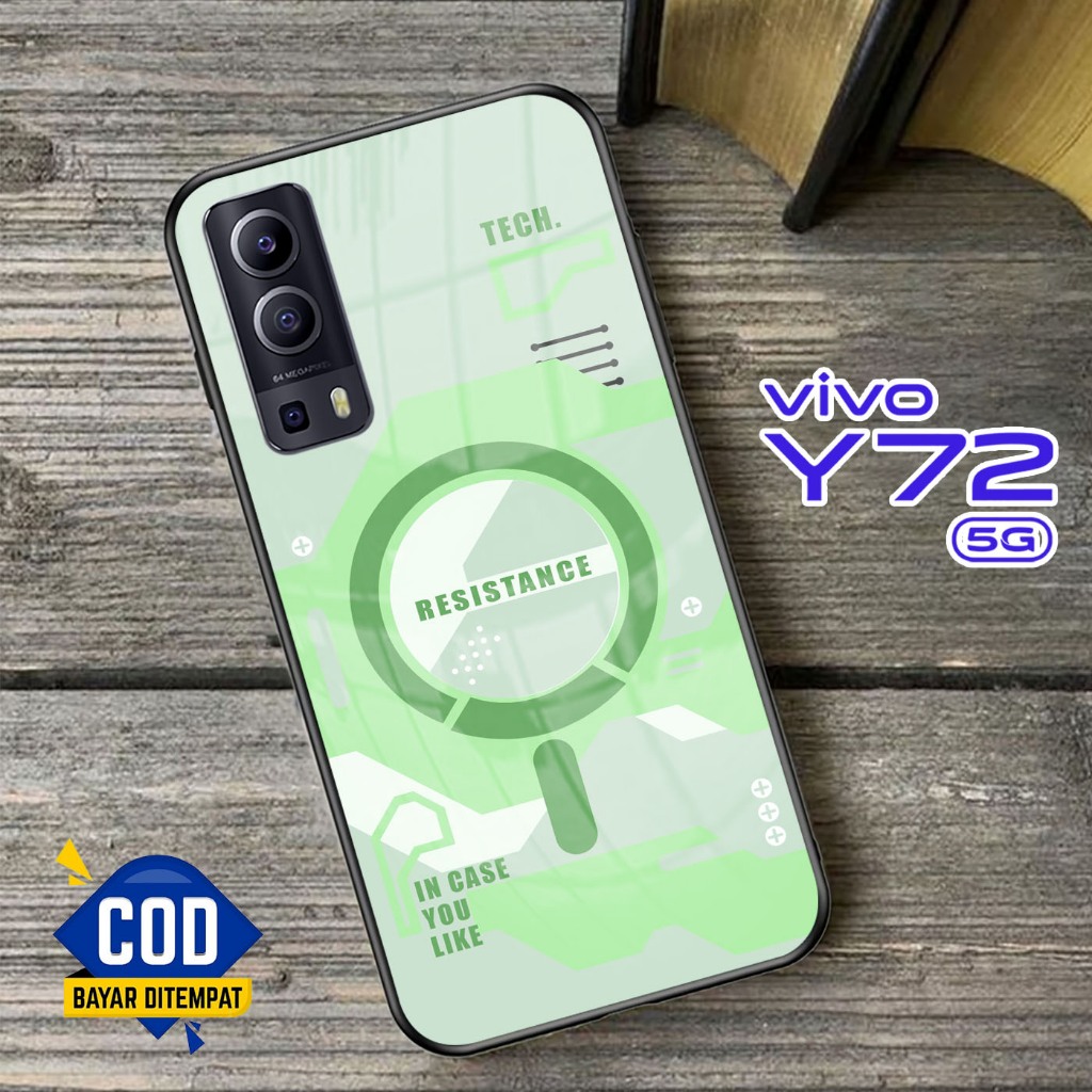 Softcase Kaca VIVO Y72 (5G) - Case Handphone VIVO Y72 (5G) [T127].
