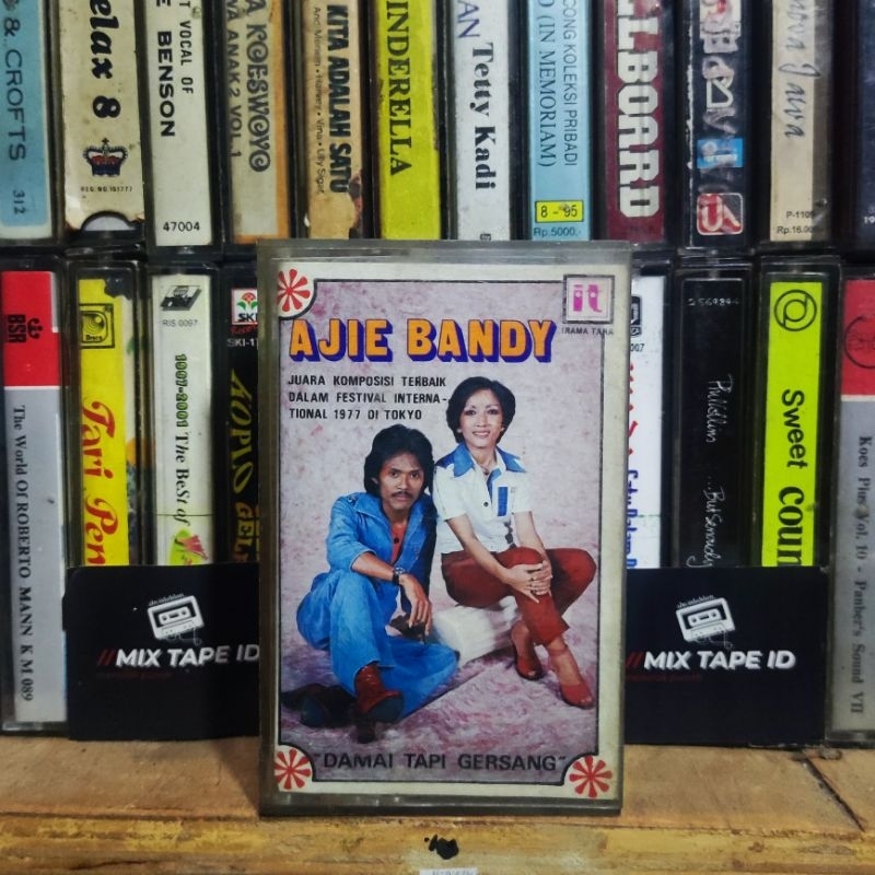 Kaset Pita - Ajie Bandy - Damai Tapi Gersang - Radio Tape - Kaset - Radio - Pemutar Kaset - Retro - 
