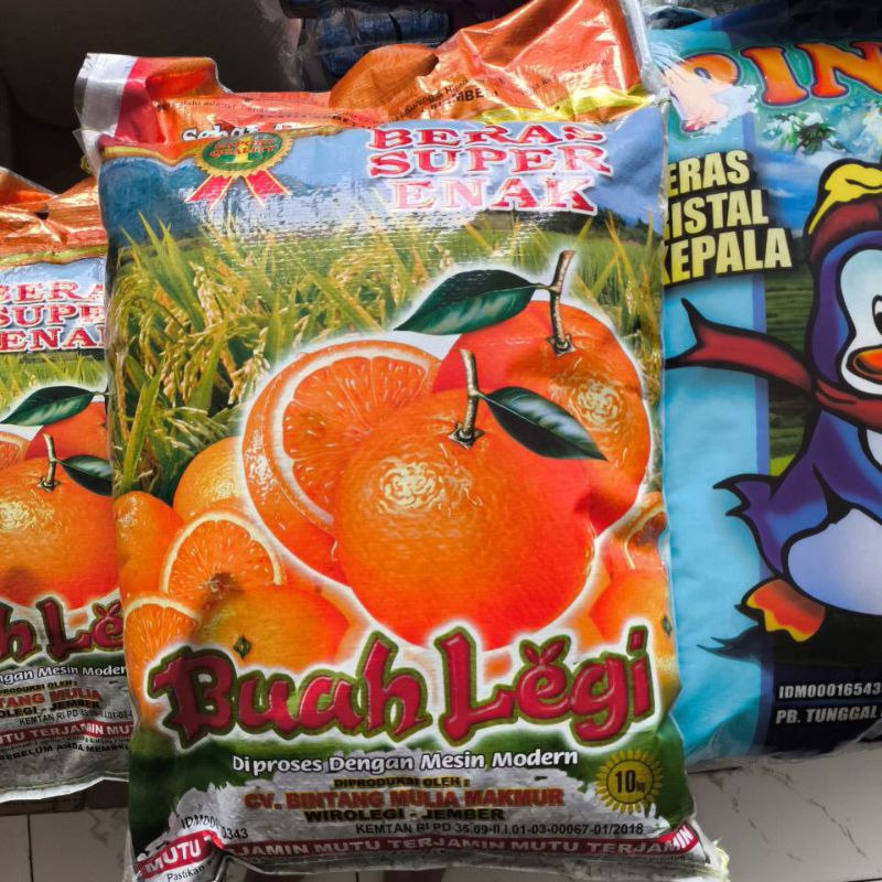 

BERAS SUPER ENAK BUAH LEGI 10 KG