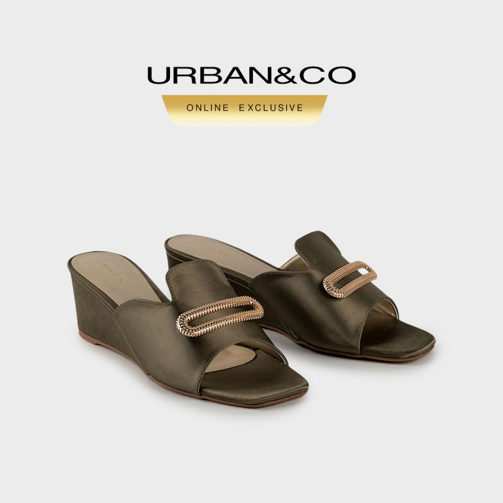URBAN&CO Belisa Woman Sandal Wedges Sendal Casual Wanita Kekinian