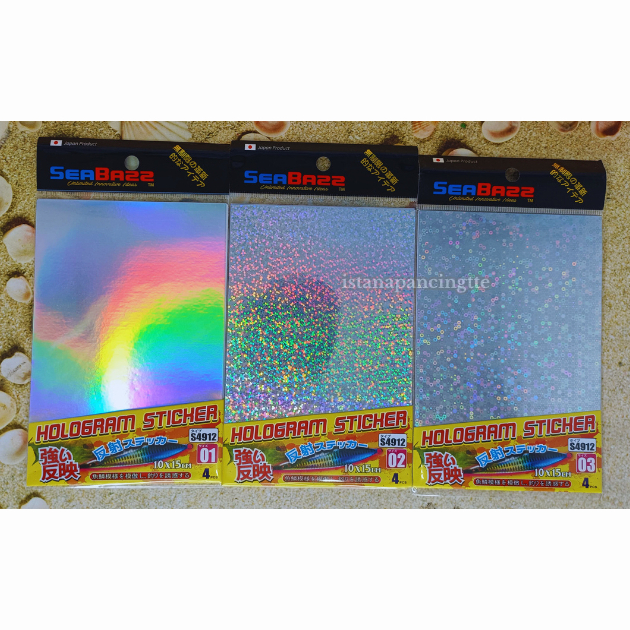 

STIKER HOLOGRAM SEABAZZ S4912 10X15CM ISI 4PCS