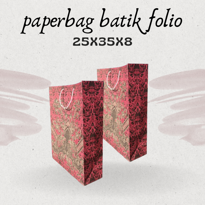 

Paperbag batik folio 25x35 isi 12pcs tas kado tas sovenir tas pembungkus kemasan tas alat tilis
