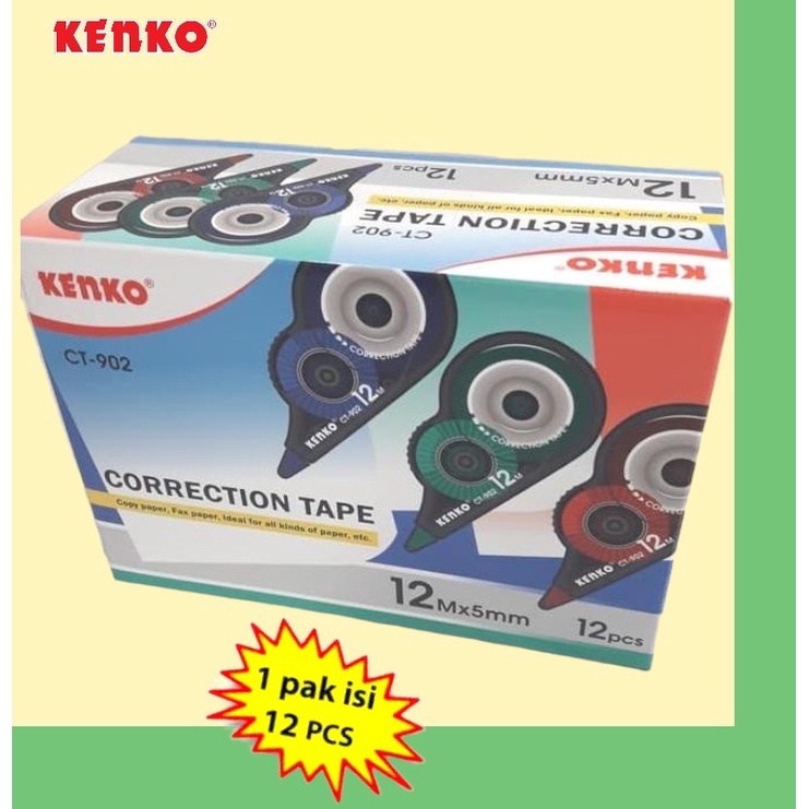 

Correction Tape Kenko CT-902 1 Box Isi 12 Pcs